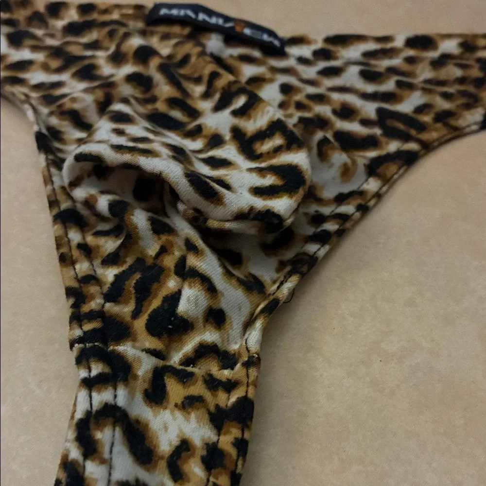 Manview mens Leopard Print Thong M - Picture 2 of 6